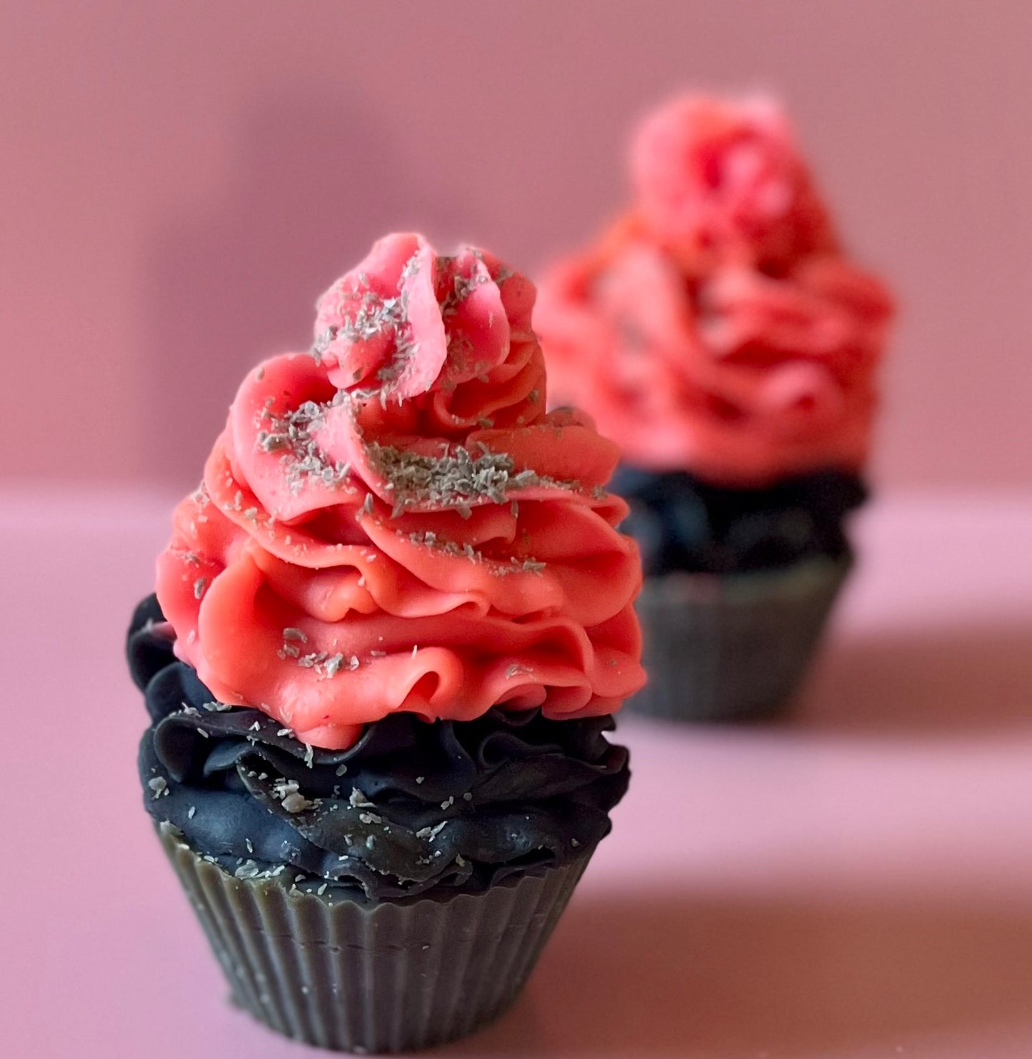 BLACK CHERRY CUPCAKE COLD PROCESS SOAP