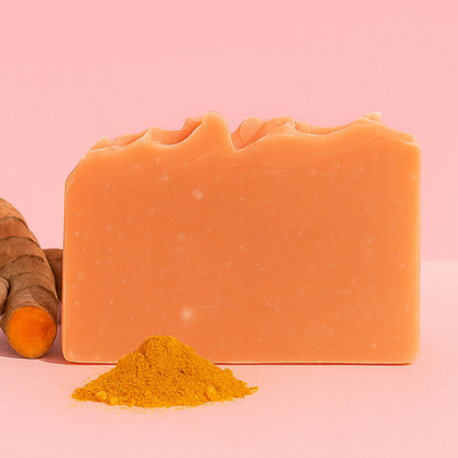 Clove & Turmeric Cold Process Soap is a handcrafted, all-natural bar featuring the rich, golden hue of turmeric and the warm, spicy fragrance of clove. This artisanal soap creates a creamy lather that leaves skin feeling fresh and pampered, while its vibrant color and inviting scent make every wash a sensory delight. Perfect for adding a touch of natural luxury to your daily routine.